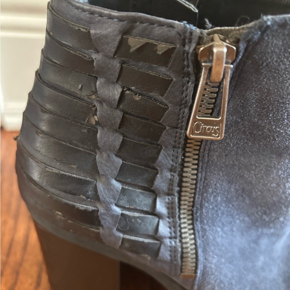 Circus by Sam Edelman Navy Suede Ankle Boots - Picture 2 of 7